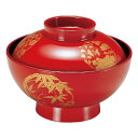 4寸 仙才椀/お椀 【朱四君子 TA】 直径120×高さ90(63)mm 日本製 国産 食洗機対応 〔和食 レストラン 店舗 お店〕 飲食店で使える 食器洗い機...