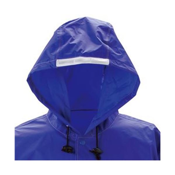 （まとめ）川西工業 防水レインパーカーロイヤルブルー フリーサイズ #3535 1着【×5セット】 青 雨の日にさっと羽織れる、水を弾くレインパーカー アウトドアやスポーツに最適 （まとめ）川西工業が贈る、防水レインパーカーロイヤルブルー 自由なサイズ感で快適な着心地