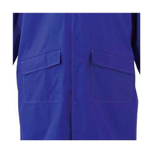 （まとめ）川西工業 防水レインパーカーロイヤルブルー フリーサイズ #3535 1着【×5セット】 青 雨の日にさっと羽織れる、水を弾くレインパーカー アウトドアやスポーツに最適 （まとめ）川西工業が贈る、防水レインパーカーロイヤルブルー 自由なサイズ感で快適な着心地