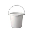 (まとめ)TRUSCO PPカラーバケツ 22L白 TPPB-22-W 1個【×10セット】 高い耐久性 頑丈 で丈夫なスタンダードカラーバケツ 肉厚設計で力強...
