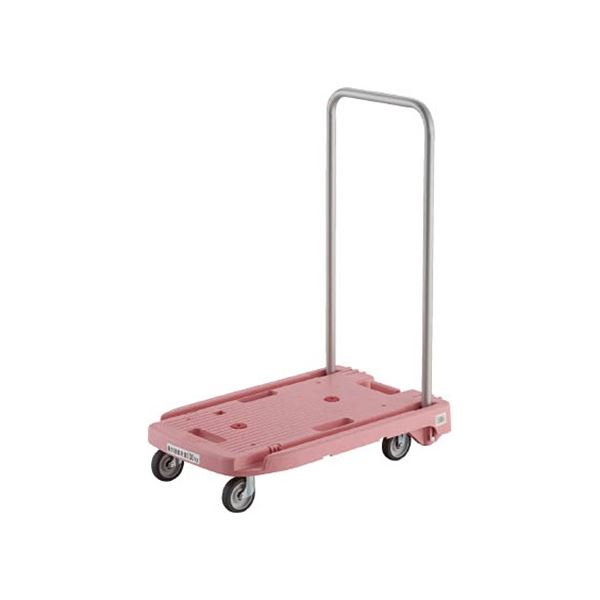TRUSCO 小型樹脂台車 こまわり君 省音G車輪 600mm×390mm ピンク MP-6039N2-P 1台 完成品 静寂を奏でる..