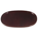 尺4 小判盆/トレー 【溜毘沙門天】 425mmmm×317mmmm×19mm 日本製 国産 〔和食 レストラン 居酒屋 店舗 お店〕 和の風情漂う飲食店にもぴ...