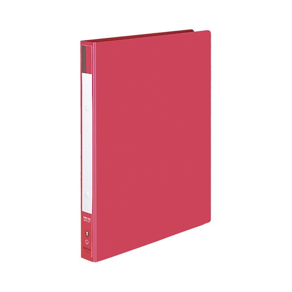 (まとめ) コクヨ リングファイル 色厚板紙表紙 A4タテ 2穴 170枚収容 背幅30mm 赤 フ-420NR 1冊 【×30セット】 鮮やかな赤色のA4サイ...