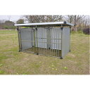 ドッグハウス DFS-M1 〔 0.5坪タイプ 屋外用 犬小屋 〕 中型犬 大型 大きい 犬 ステンレス製 犬舎 ペット用品 ペットグッズ 屋外で快適な生活を提...