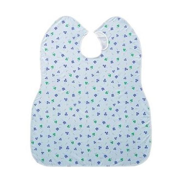 (まとめ)ピジョン 肩までおおえる食事エプロン クローバー 青 1枚【×10セット】 汚れを完全にシャットアウト 肩から足元までカバーする至高の食事エプロン テ...