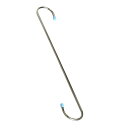 (まとめ)S字フック ステンレス フリーフック 40cm(2個入) 【×3セット】 自由自在に使える 屋外での洗濯小物掛けや観葉植物の吊り下げに最適 40cmの...