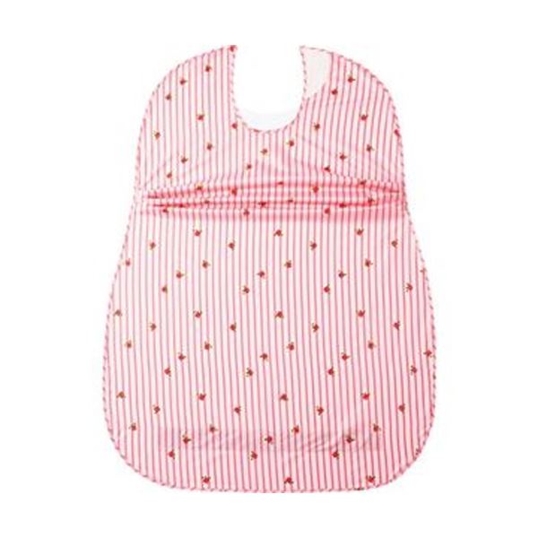 (まとめ)オオサキメディカル プラスハートこぼれにくい食事用エプロン サイドタック ピンク 73749 1枚【×10セット】 こぼれない食事用エプロンで快適な食...