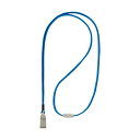 (まとめ) ライオン事務器 名札用ストラップ ブルーN-11AP 1本 【×50セット】 青 自在に調節できるネームタグ用ストラップ ブルーN-11AP、1本セ...
