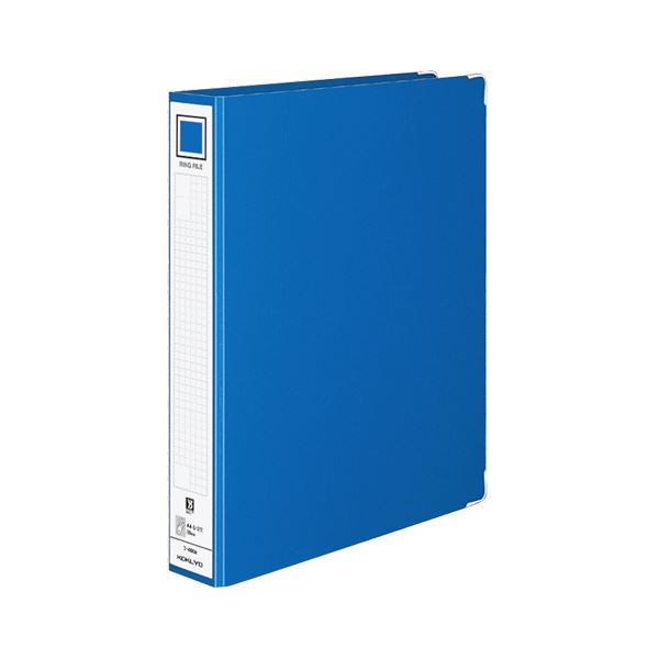 (まとめ) コクヨ リングファイル 色厚板紙表紙 A4タテ 2穴 330枚収容 背幅54mm 青 フ-490B 1冊 【×30セット】 整理 収納 力満点 青い...