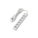 【5個セット】 3pinタップ/ホコリシャッター付/6個口/2.5m/ホワイト T-T1C-3625WHX5 白 ホコリをシャットアウト 便利な6口コンセント ...
