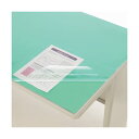 (まとめ) ライオン事務器 デスク (テーブル 机) マット PVC製光沢仕上 ダブル(グリーンマット付) 600×450×0.8mm M-PE 1枚 【×10...