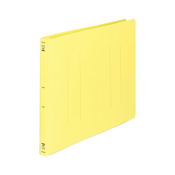(まとめ) コクヨ フラットファイル(PP) B4ヨコ 150枚収容 背幅20mm 黄 フ-H19Y 1セット(10冊) 【×5セット】 整理 収納 力150枚...