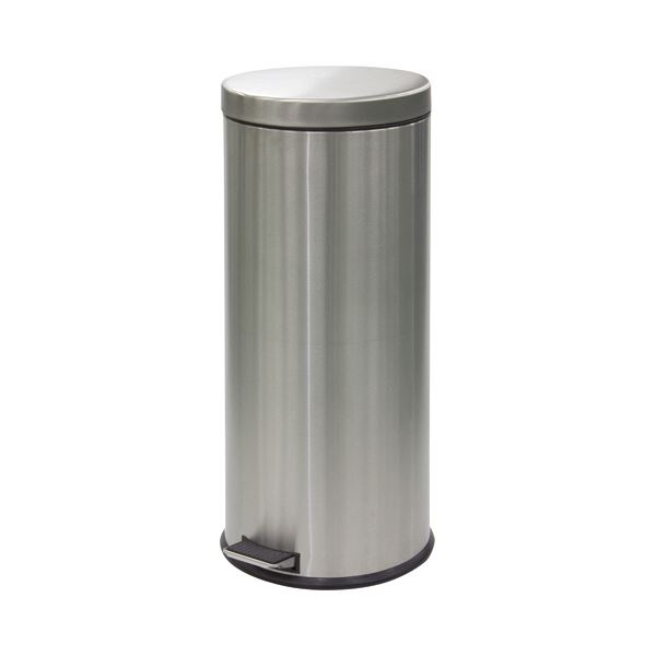 (まとめ) ステンレスペダルボックス 30L SU-909-930-0 1台 【×5セット】 快適な掃除を叶える、使いやすいペダル式ステンレスゴミ箱 清潔さとスタイリッシュさを兼ね備えた30Lのペダルボックスが、あなたのお部屋を美しく演出します 便利な5セットで、忙しい日常のお掃除を