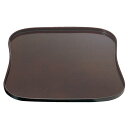 尺1 ひさご盆/トレー 【溜】 332mm×330mm×16mm 日本製 国産 〔和食 レストラン 居酒屋 店舗 お店〕 和の風情漂う飲食店にもぴったり 日本製...