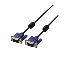 (まとめ) ディスプレイケーブル 配線 ミニD-Sub15pinオス 5.0m CAC-50BK 1本 【×10セット】 エレコム製の高品質なD-Sub15ピン...