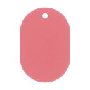 (まとめ) 日本緑十字社 小判札(無地札) ピンク45×30mm スチロール樹脂 200016 1枚 【×100セット】 キーホルダーや番号札に最適 ピンクの小...