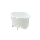 (まとめ) 三角コーナー/生ゴミ入れ 【ホワイト L】 抗菌 清潔 加工付き キッチン 台所 用品 『シェリー』 【×60個セット】 白 使い勝手抜群 水切れ抜...