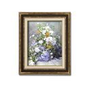 〔 額装品 〕 世界の名画 ダークブラウンアンティーク レトロ ヴィンテージ 額 F6 ルノワール「花瓶の花」 フレーム 額縁 額 茶 美しき古色蒼然たる額装品...