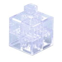 (まとめ)Artecブロック基本四角24Pクリア【×10セット】 透明な魔法のブロック、四角形24個セット クリアな世界を創造しよう 10セットでお得