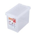 整理 収納 ボックス/整理 収納 ケース 【DVDサイズ 3個セット クリア】 約幅17.5cm ふた付き いれと庫 ライト 〔書斎 オフィス 事務用 リビング...