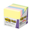 (まとめ) 3M ポスト・イット 強粘着ノートパステルカラー 50×50mm 混色 650-5SSAP 1パック(5冊) 【×10セット】 鮮やかなパステルカラ...