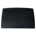 尺2 角わたらせ盆/トレー 【黒SLタタキ】 360mm×360mm×13mm 日本製 国産 〔和食 レストラン 店舗 お店〕 飲食店に最適な尺2サイズの黒SL...