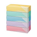TANOSEE ティッシュペーパー5colors 200組/箱 1セット(60箱:5箱×12パック) あらゆる場面で満足を与える、スッキリとしたデザインが魅力の...
