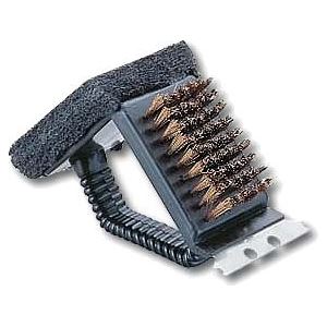 【120個セット】 レスト鉄板焼器・アミ用 ブラシトライアングル M-7634 バーベキューのお手入れに最適 120個セット 鉄板焼きやアミもピカピカに ブラシ...