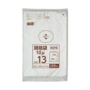 (まとめ)TANOSEE HDPE規格袋 紐なし13号 ヨコ260×タテ380×厚み0.01mm 1パック(200枚)【×20セット】 驚異の薄さ0.01mm ...