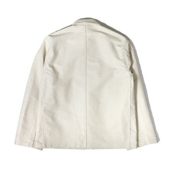 モールスキン チャイナジャケット 1 Mサイズ ナチュラル 綿100％ 保温性 ミリタリージャケット ミリタリーウェア 軍モノ 自然の風を纏うMサイズのモールスキンチャイナジャケット 快適さと洗練されたスタイルが融合し、ナチュラルな魅力を放つ 素材とデザインが魅力を引き