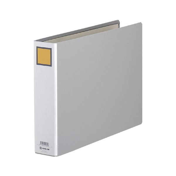(まとめ) キングファイルG B4ヨコ 500枚収容 背幅66mm グレー 995EN 1冊 【×30セット】 収納力抜群 便利な片開きパイプ式ファイル B4サ...