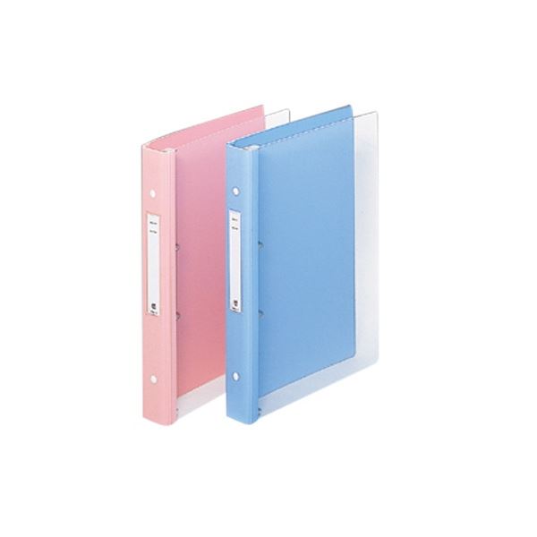 リヒトラブ メディカルサポートブック・クリヤー A4タテ 30穴 背幅41mm ピンク HB688-5 1セット(10冊) 介護・福祉の現場に最適 クリアな視界...