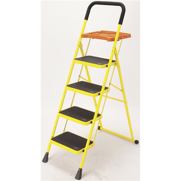 便利なトレー付き脚立 4段 便利な整理 収納付き ステップラダー 4段 あなたの作業をサポートする頼れる相棒