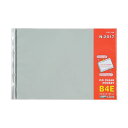 (まとめ) リヒトラブ PPクリヤーポケット(クリアポケット) B4ヨコ 2穴 台紙あり N-2017 1パック(10枚) 【×30セット】 便利なB4サイズの...