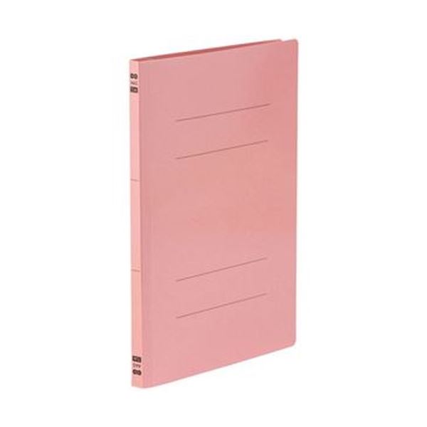 (まとめ)TANOSEE フラットファイルPPラミネート表紙タイプ A4タテ 150枚収容 背幅17.5mm ピンク 1セット(120冊:10冊×12パック)【...