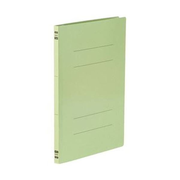 (まとめ)TANOSEE フラットファイルPPラミネート表紙タイプ A4タテ 150枚収容 背幅17.5mm グリーン 1セット(120冊:10冊×12パック)...