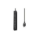 (まとめ) OAタップ6個口超強力磁石 3m T-KM01-2630BK【×3セット】 磁力でパワーアップ 6口コンセント超強力マグネット3m 便利なOAタップ...