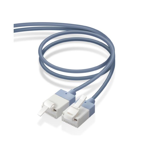 LANケーブル 配線 スリム6A ブルー 10m LD-GPASST/BU100 青 高速で信頼性のあるのスリムLANケーブル 配..