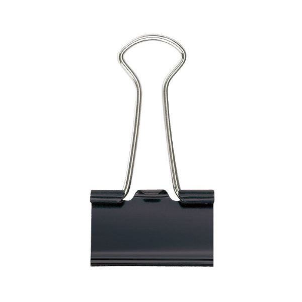 (まとめ) プラス ダブルクリップ 中 口幅25mm黒 CP-104 1箱(10個) 【×50セット】 大口幅のダブルクリップで書類をまとめる必需品 シックな黒...