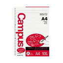 (まとめ)コクヨ キャンパスルーズリーフ(さらさら書ける)A4 A罫 30穴 ノ-816AEN 1セット(500枚:100枚×5パック)【×10セット】 手軽に...