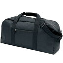 ボストンバッグ カバン 40L 約60cm ブラック 横幅ワイド 大容量 大型 ショルダーベルト 取外し可 長さ調節可 旅行 スポーツ 黒 広々とした40リット...