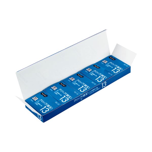 (まとめ) TANOSEE 替玉クリップ 小 1セット(500発:100発×5箱) 【×5セット】 オフィス 事務用 ユースの便利なアイテム クリップの達人 T...