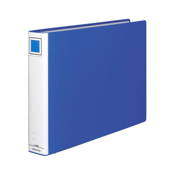 (まとめ) コクヨ チューブファイル(エコツインR) A3ヨコ 500枚収容 背幅65mm 青 フ-RT653B 1冊 【×10セット】 収納力満点の青いファイ...