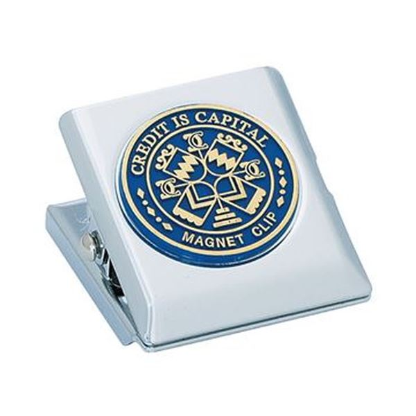 (まとめ)コクヨ マグネットクリップ 大口幅44mm 青 クリ-63NB 1セット(10個)【×3セット】 金属 スチール 面の掲示や整理に最適 便利なマグネッ...