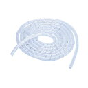 (まとめ) ケーブル 配線 スパイラルチューブ 内径15mm 長さ5m クリア BST-15CR 1本 【×10セット】 15mmの内径と5mの長さのケーブルス...