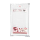 (まとめ) クラフトマン 業務用乳白半透明 メタロセン配合厚手ゴミ袋 90L HK-086 1パック(10枚) 【×30セット】 透明感溢れる業務用乳白半透明ゴ...