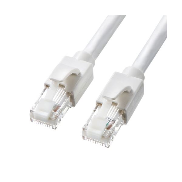 (まとめ) カテゴリ6ALANケーブル 配線 KB-T6ATS-02W 【×5セット】 次世代のネットワークを支える、驚異の10ギガビットイーサネット対応ケーブル 高速通信を実現するCAT6ALANケーブル、まとめて5セット 信頼のサンワサプライがお届けする、進化したカテゴリ6ALANケーブル