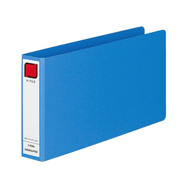 (まとめ) コクヨ 統一伝票用Kファイル B4・1/3ヨコ 300枚収容 背幅42mm 青 フ-809B 1冊 【×30セット】 スマートで使いやすい 多機能伝...