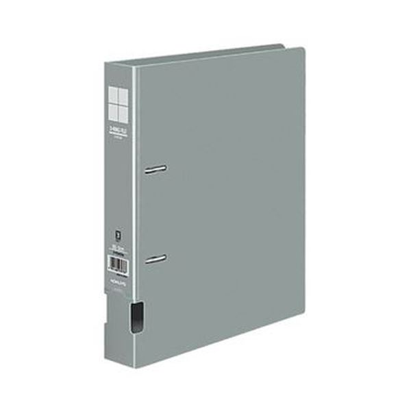 (まとめ)コクヨ DリングファイルS型再生PP表紙 B5タテ 2穴 300枚収容 背幅45mm グレー フ-FD431NM 1セット(4冊)【×10セット】 水...