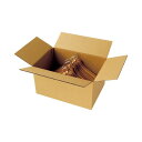 (まとめ)TANOSEE 無地ダンボール箱 A3(L)サイズ 高さ250mm 1パック(10枚) 【×5セット】 便利な組み立て式のオリジナル梱包用ダンボール箱...